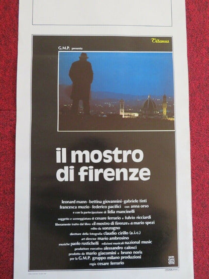 IL MOSTRO DI FIRENZE ITALIAN LOCANDINA (27.5"x13") POSTER 1986