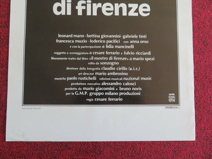 IL MOSTRO DI FIRENZE ITALIAN LOCANDINA (27.5"x13") POSTER 1986