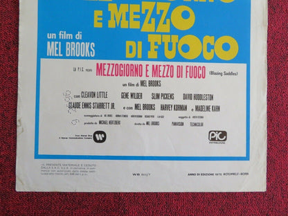 MEZZOGIORNO E MEZZO DI FUOCHO ITALIAN LOCANDINA (27.5"x13.5") POSTER 1967