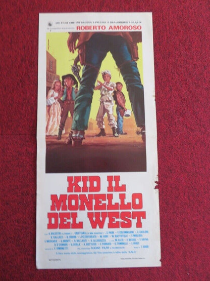 KID IL MONELLO DEL WEST ITALIAN LOCANDINA (27"x12.5") POSTER 1973