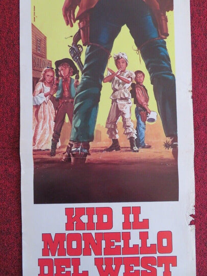 KID IL MONELLO DEL WEST ITALIAN LOCANDINA (27"x12.5") POSTER 1973