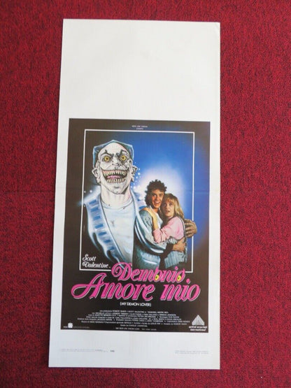 MY DEMON LOVER ITALIAN LOCANDINA (27.5"x13") POSTER 1987