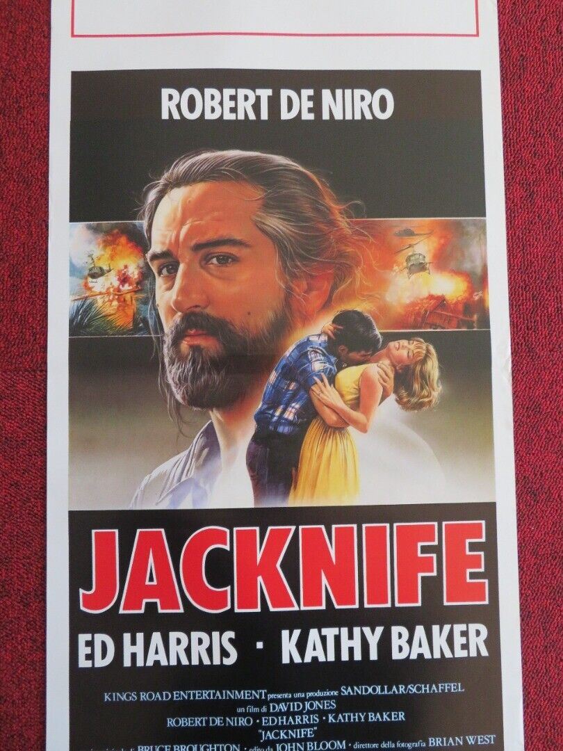 JACKNIFE ITALIAN LOCANDINA (27.5"x13")  POSTER ROBERT DENIRO ED HARRIS 1989