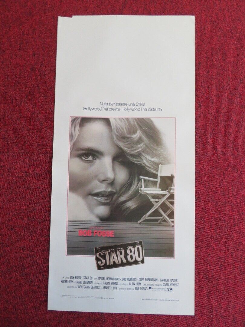 STAR 80  ITALIAN LOCANDINA (27.5"x13") POSTER BOB FOSSE MARIEL HEMINGWAY 1983