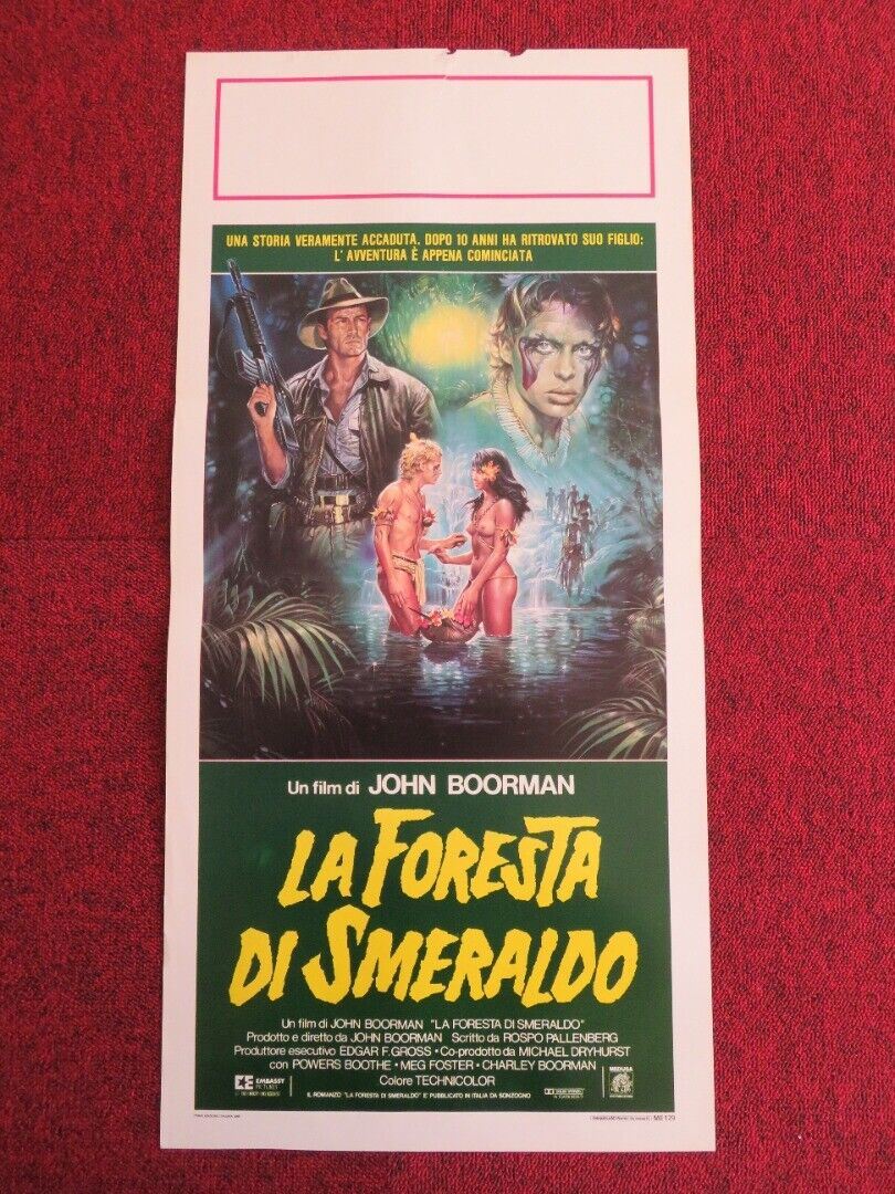 LA FORESTA DI SMERALDO ITALIAN LOCANDINA (27.5"x13") POSTER MEG FOSTER 1985