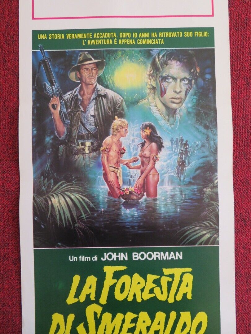 LA FORESTA DI SMERALDO ITALIAN LOCANDINA (27.5"x13") POSTER MEG FOSTER 1985