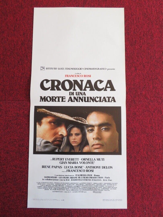 CRONACA DI UNA MORTE ANNUNCIATAl ITALIAN LOCANDINA (27.5"x13") POSTER 1987