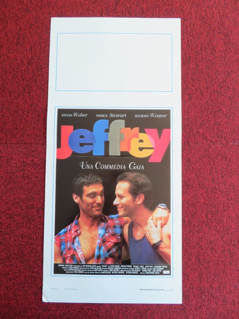 JEFFREY  ITALIAN LOCANDINA (27.5"x13") POSTER STEVEN WEBER PATRICK STEWART 1995