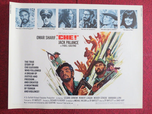 CHE  US HALF SHEET (22"x 28")  POSTER OMAR SHARIF JACK PALANCE 1969