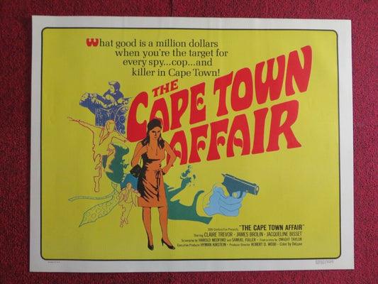 THE CAPE TOWN AFFAIR  US HALF SHEET (22"x 28")  POSTER CLAIRE TREVOR 1967