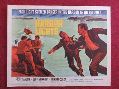 HARBOR LIGHTS   US HALF SHEET (22"x 28")  POSTER KENT TAYLOR JEFF MORROW 1963