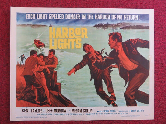 HARBOR LIGHTS   US HALF SHEET (22"x 28")  POSTER KENT TAYLOR JEFF MORROW 1963