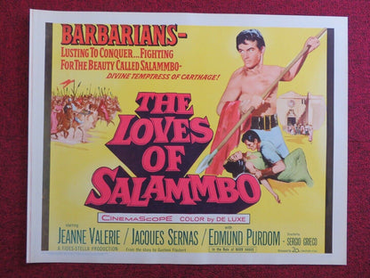 THE LOVES OF SALAMMBO  US HALF SHEET (22"x 28")  POSTER JEANNE VALERIE 1962