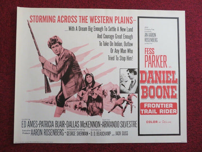 DANIEL BOONE FRONTIER TRAIL RIDER US HALF SHEET (22"x 28") POSTER 1966