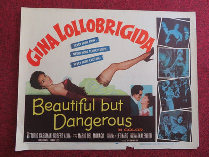 BEAUTIFUL BUT DANGEROUS  US HALF SHEET (22"x 28")  POSTER G LOLLOBRIGIDA 1967