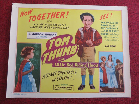 TOM THUMB AND LITTLE RED RIDING HOOD  US HALF SHEET (22"x 28")  POSTER  1966