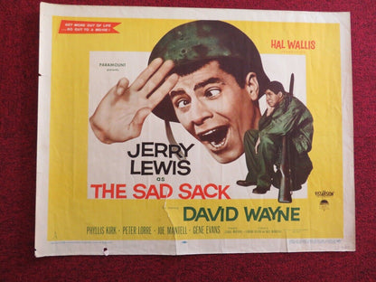 THE SAD SACK  US HALF SHEET (22"x 28")  POSTER JERRY LEWIS DAVID WAYNE 1958