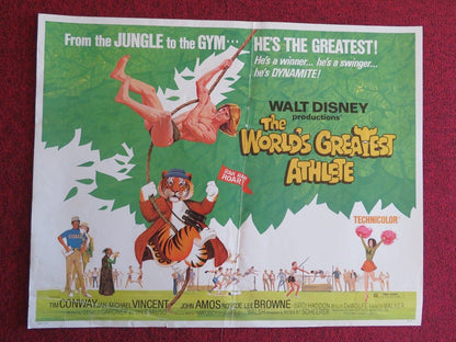 THE WORLD'S GREATEST ATHLETE  US HALF SHEET (22"x 28")  POSTER DISNEY 1972