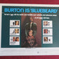 BLUEBEARD   US HALF SHEET (22"x 28")  POSTER DISNEY RICHARD BURTON 1972