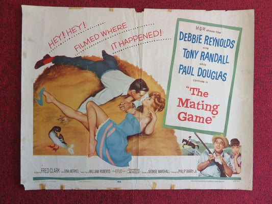 THE MATING GAME US HALF SHEET (22"x 28")  POSTER DEBBIE REYNOLDS 1959