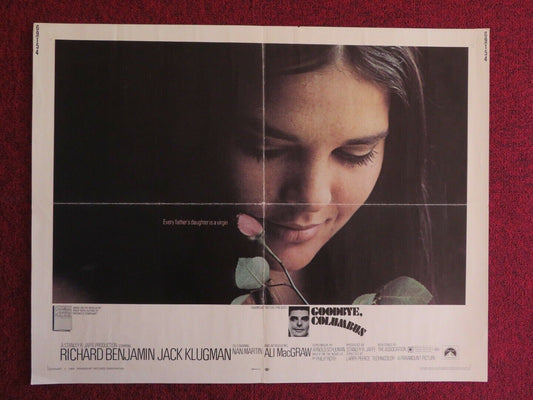 GOODBYE, COLUMBUS  US HALF SHEET (22"x 28")  POSTER RICHARD BENJAMIN 1969