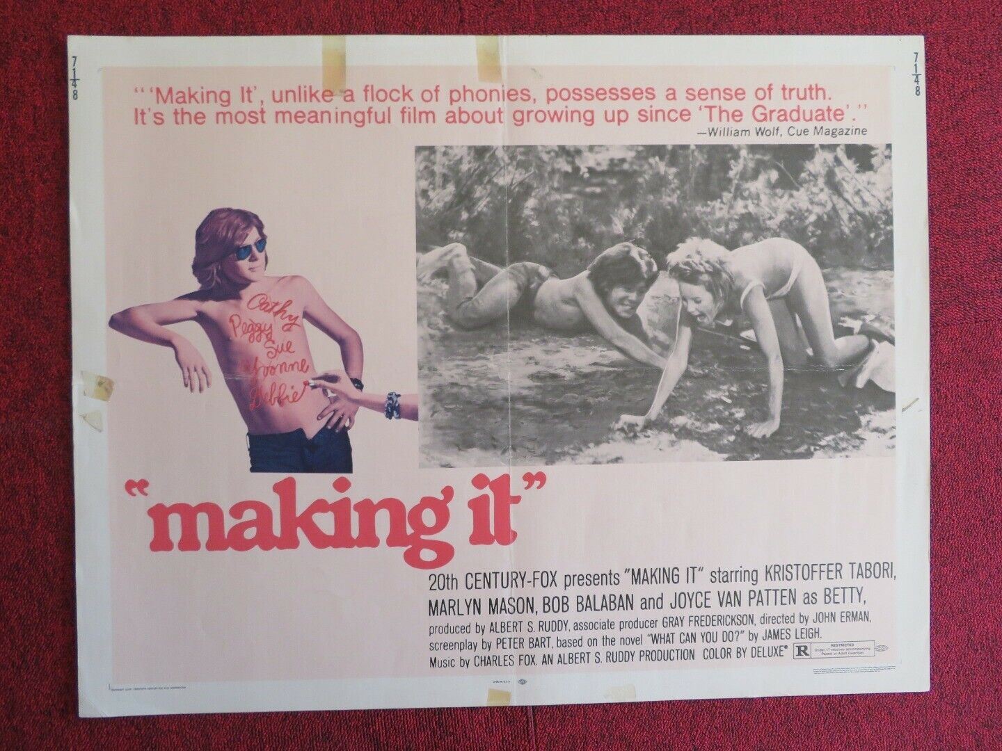 MAKING IT  US HALF SHEET (22"x 28")  POSTER KRISTOFFER TABORI 1971