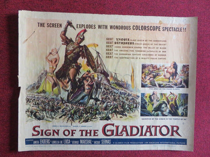 SIGN OF THE GLADIATOR US HALF SHEET (22"x 28")  POSTER ANITA EKBERG 1959