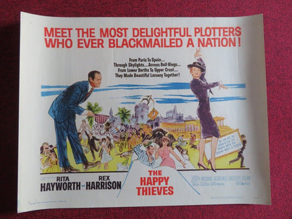 THE HAPPY THIEVES   US HALF SHEET (22"x 28")  POSTER RITA HAYWORTH 1962