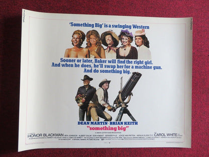 SOMETHING BIG US HALF SHEET (22"x 28")  POSTER DEAN MARTIN BRIAN KEITH 1971