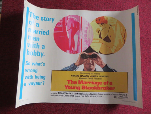 THE MARRIAGE OF A YOUNG STOCKBROKER US HALF SHEET (22"x 28")  POSTER 1971