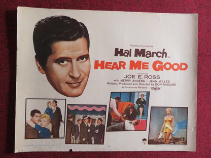 HEAR ME GOOD  US HALF SHEET (22"x 28")  POSTER HAL MARCH JOE E.ROSS 1957