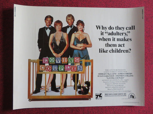 LOVING COUPLES US HALF SHEET (22"x 28")  POSTER SHIRLEY MACLAINE 1980