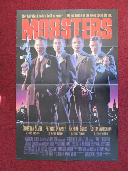 MOBSTERS FOLDED US ONE SHEET POSTER CHRISTIAN SLATER RODNEY EASTMAN 1991