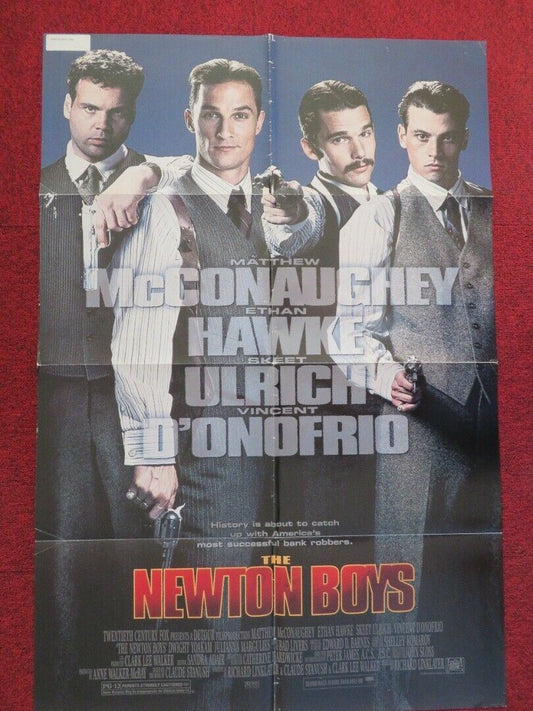 THE NEWTON BOYS FOLDED US ONE SHEET POSTER MATTHEW MCCONAUGHEY ETHAN HAWKE 1998