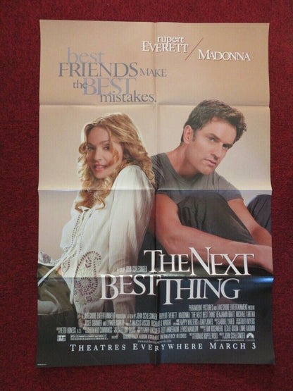 THE NEXT BEST THING FOLDED US ONE SHEET POSTER MADONNA RUPERT EVERETT 2000