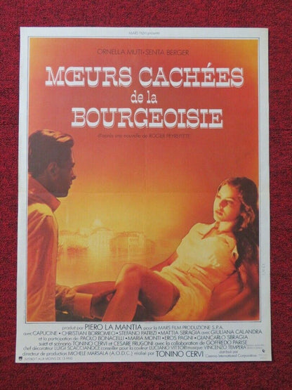 MOEURS CACHEES DE LA BOURGEOISIE /NEST OF VIPERS FRENCH (16"x 21") POSTER