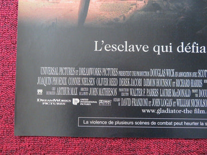 GLADIATOR FRENCH (16"x 21") POSTER RIDLEY SCOTT RUSSELL CROWE 2000