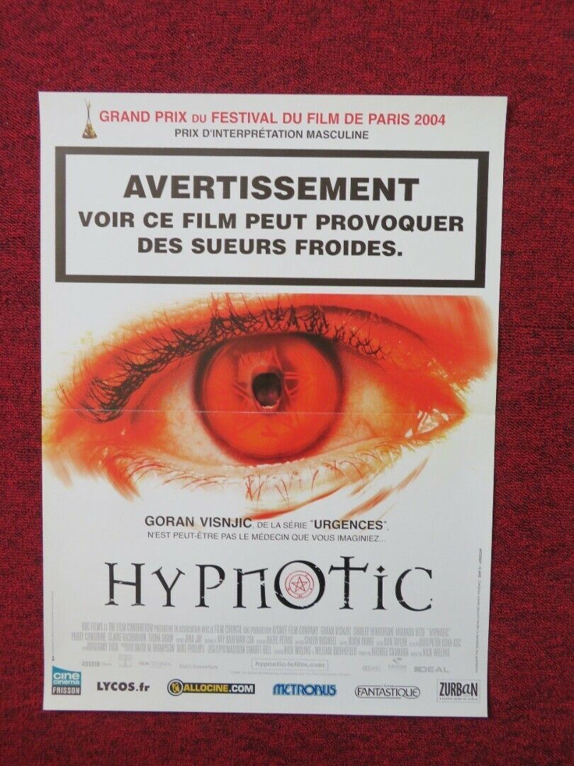 HYPNOTIC / Close Your Eyes  FRENCH (16"x 21.5") POSTER GORAN VISNJIC 2002