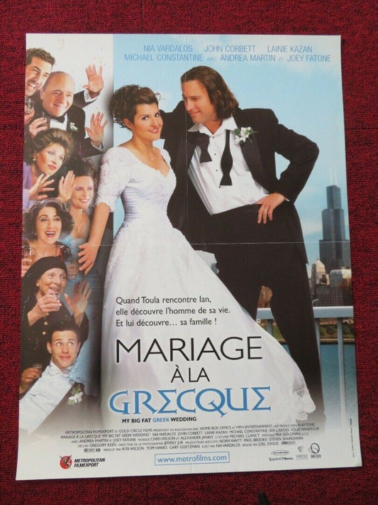 MARIAGE ALA GRECQUE /My Big Fat Greek Wedding FRENCH (16"x 21") POSTER 2002