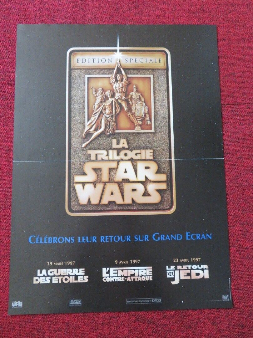 THE STAR WARS TRILOGY FRENCH (16"x 21.5") POSTER LUCAS HAMILL FORD FISHER