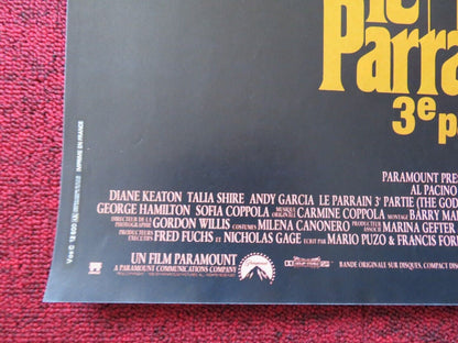 THE GODFATHER PART 3 FRENCH (16"x 21.5") POSTER COPPOLA PACINO GARCIA 1990