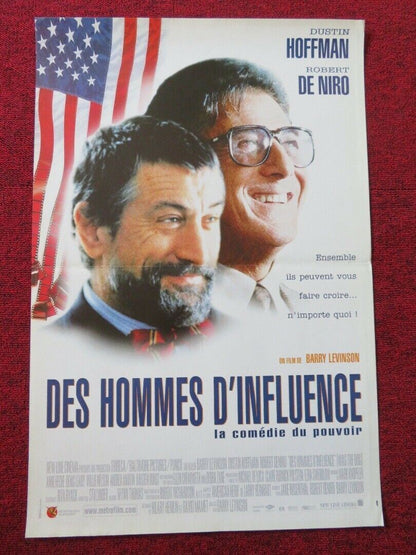 DES HOMMES D'INLUENCE / WAG THE DOG FRENCH (16"x 23.5") POSTER DE NIRO HOFFMAN