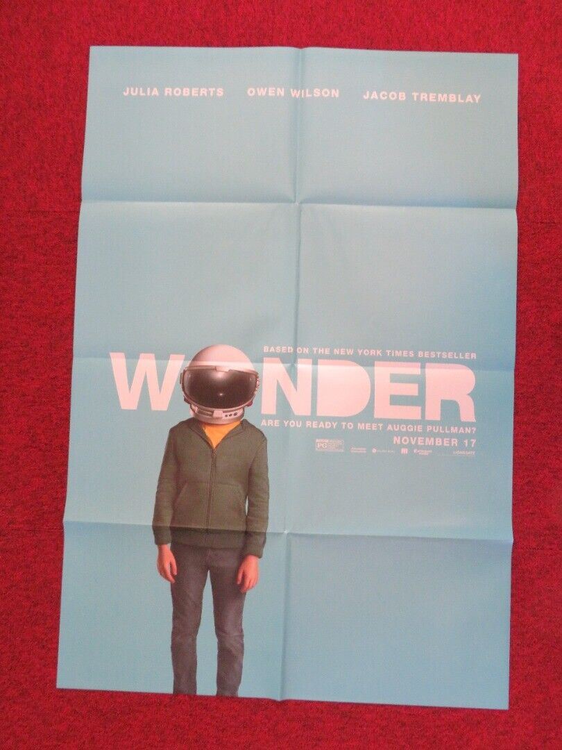 WONDER FOLDED US ONE SHEET POSTER OWEN WILSON JULIA ROBERTS 2017