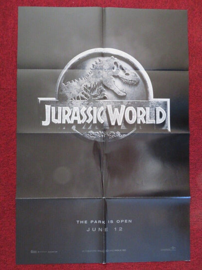 JURASSIC WORLD FOLDED US ONE SHEET POSTER CHRIS PRATT BRYCE DALLAS HOWARD 2015