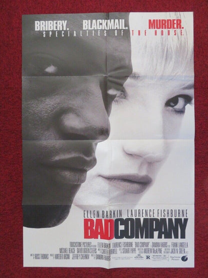 BAD COMPANY FOLDED US ONE SHEET POSTER ELLEN BARKIN LAURENCE FISHBURNE 1995