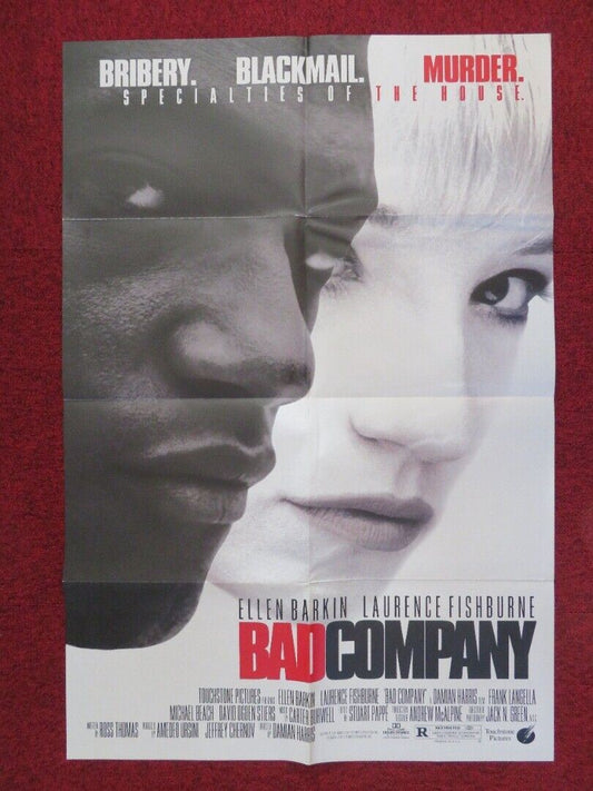 BAD COMPANY FOLDED US ONE SHEET POSTER ELLEN BARKIN LAURENCE FISHBURNE 1995