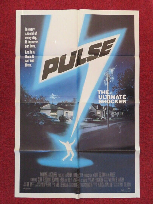 PULSE  FOLDED US ONE SHEET POSTER CLIFF DE YOUNG ROXANNE HART 1988