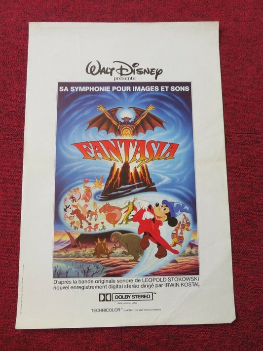 FANTASIA FRENCH (16"x 23.5") POSTER DISNEY DEEMS TAYLOR 1970/80