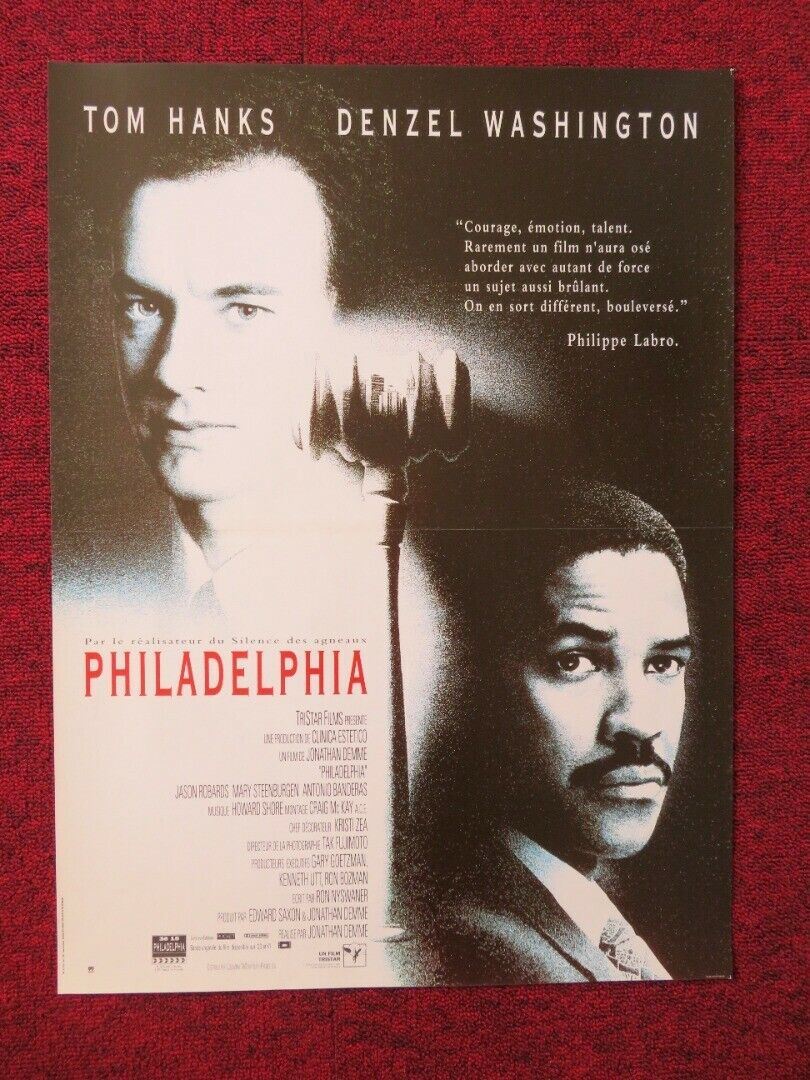 PHILADELPHIA FRENCH (15"x 20.5") POSTER TOM HANKS DENZEL WASHINGTON 1993