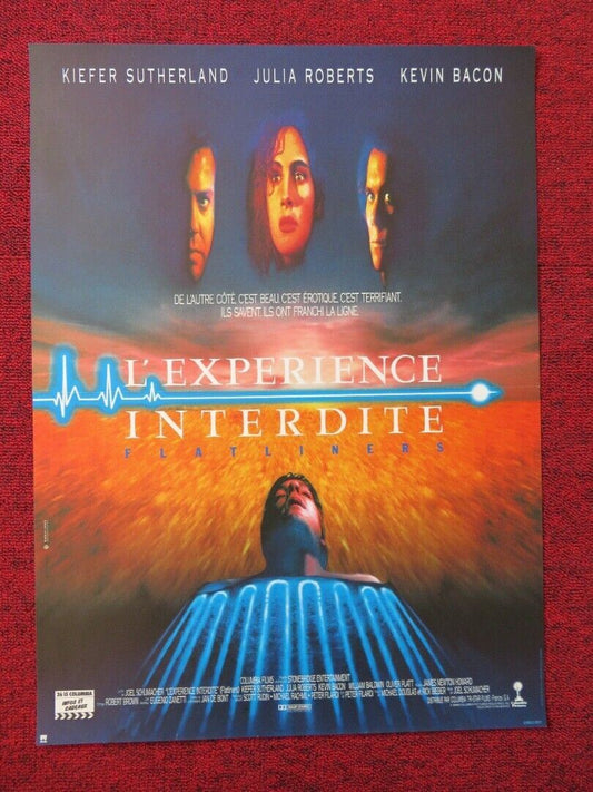 L'EXPERIENCE INTERDITE / FLATLINERS FRENCH (15"x 20.5") POSTER SUTHERLAND BACON